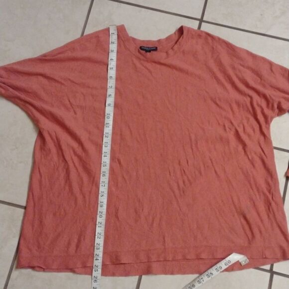 Eileen Fisher Salmon color Organic Linen blend longsleeve top size 3X - Picture 5 of 9